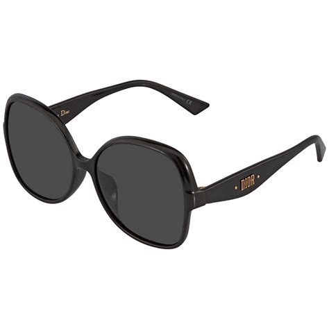 Dior Nuance Gray Blue Gradient Round Ladies Sunglasses Dior 